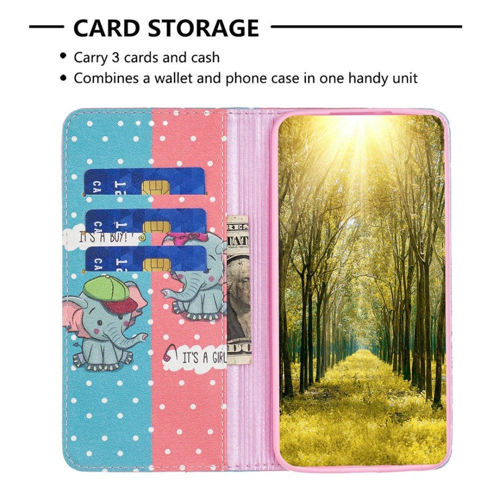 iPhone 14 Pro Max Plånboksfodral - Elefanter