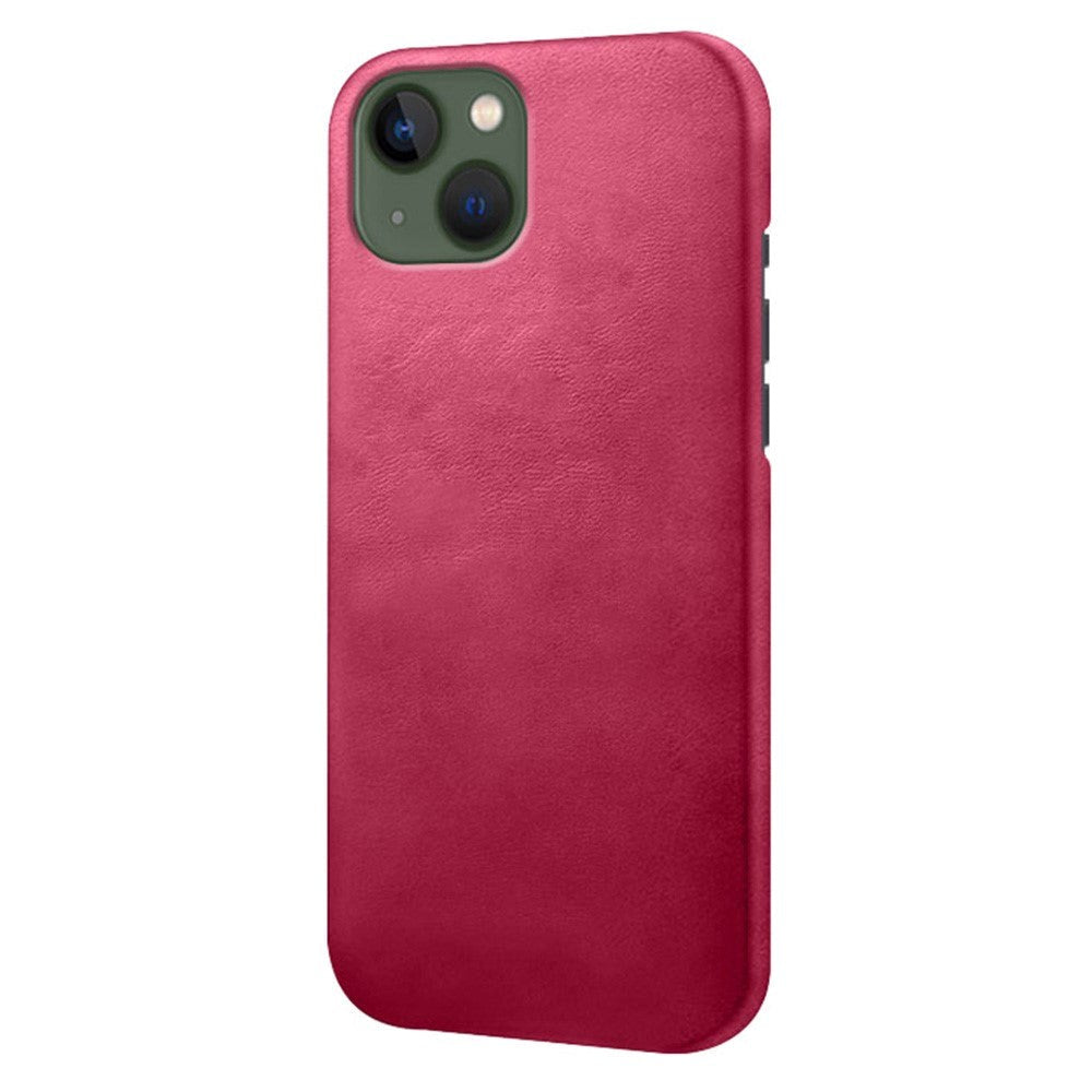 iPhone 14 Plus Skal Imitationsläder - Rosa