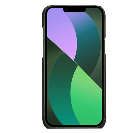 iPhone 14 Skal Imitationsläder - Svart