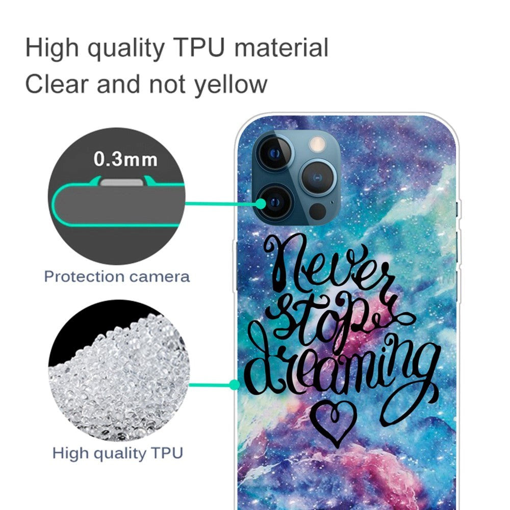 iPhone 14 Pro Skal Plast - "Never Stop Dreaming"