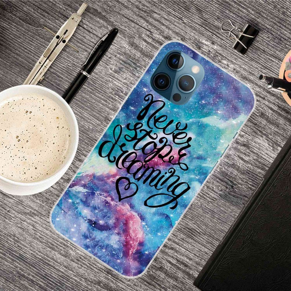 iPhone 14 Pro Skal Plast - "Never Stop Dreaming"