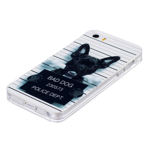 iPhone SE / 5 / 5S Skal Flexibel TPU - Bad Dog