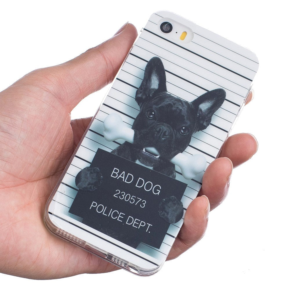 iPhone SE / 5 / 5S Skal Flexibel TPU - Bad Dog