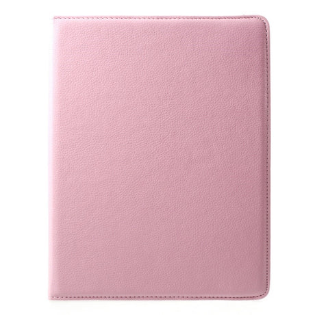 EIDERWOOD iPad 4 / 3 / 2 Konstläder Flip Fodral m. Resårband & Roterbar Funktion - Rosa