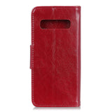 Samsung Galaxy S10e Classic Leather Wallet Case Red