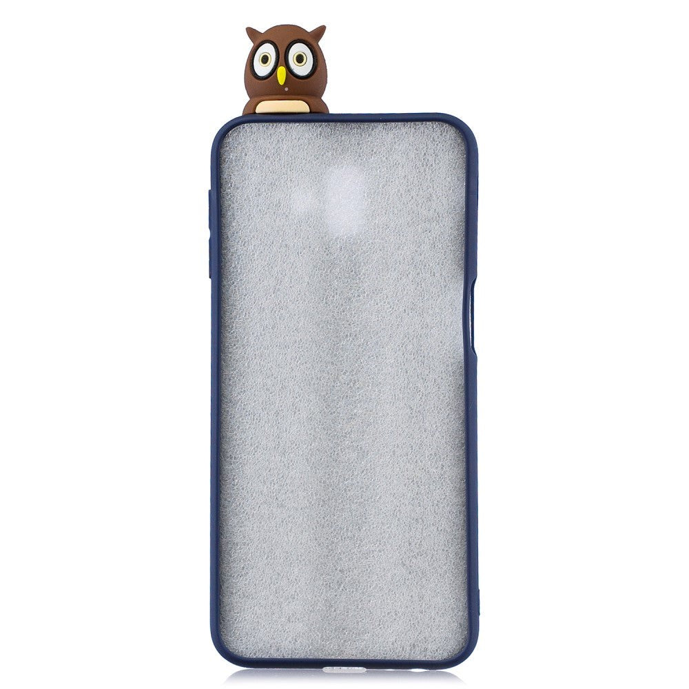 Samsung Galaxy J6+ (plus) Flexibel plastskal 3D Owl