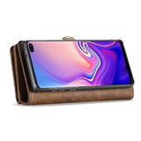 Samsung Galaxy S10+ (plus) CASEME 2-i-1 Plånboksfodral - Brun