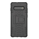 Samsung Galaxy S10 Cool Tire Tough Case m. Stand - Svart