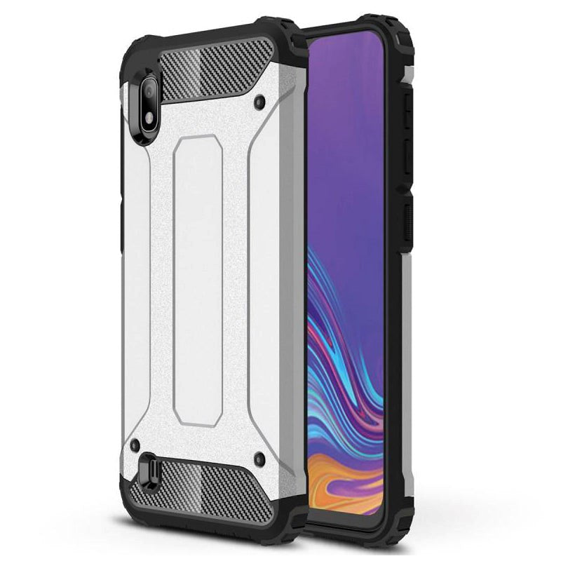 Samsung Galaxy A10 Armor Guard Tåligt Skal - Silver