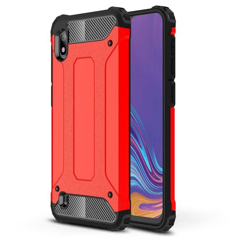 Samsung Galaxy A10 Armor Guard Tåligt Skal - Röd