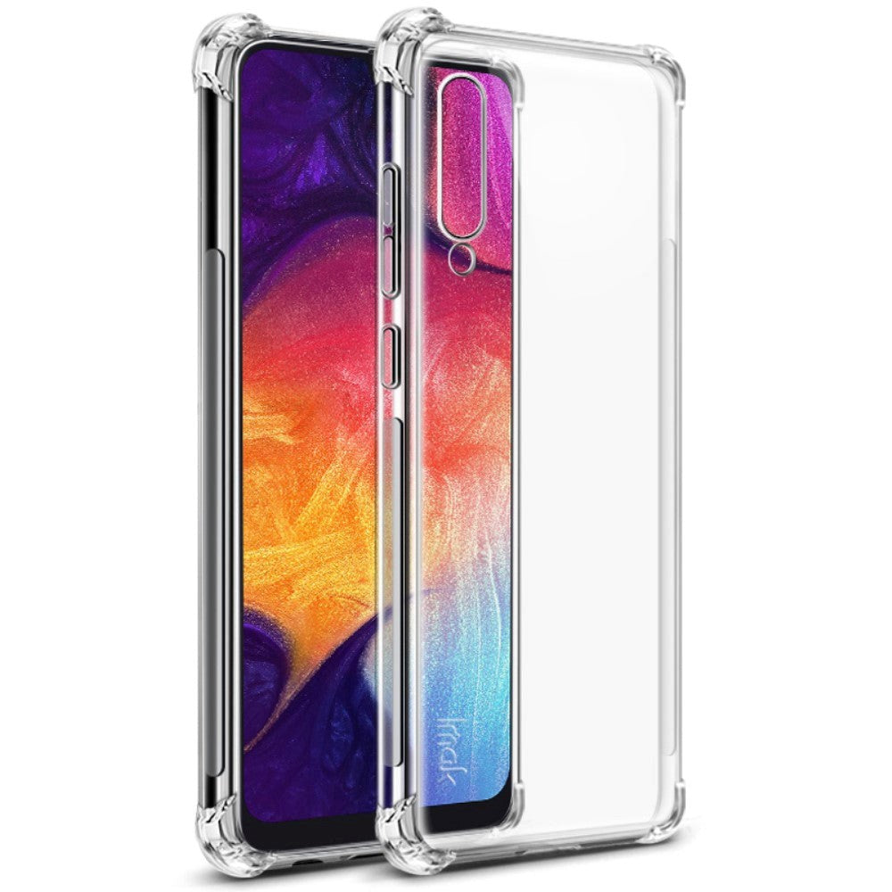 Samsung Galaxy A30S / A50 IMAK Skal Flexibel Plast med Skyddsfilm - Transparent