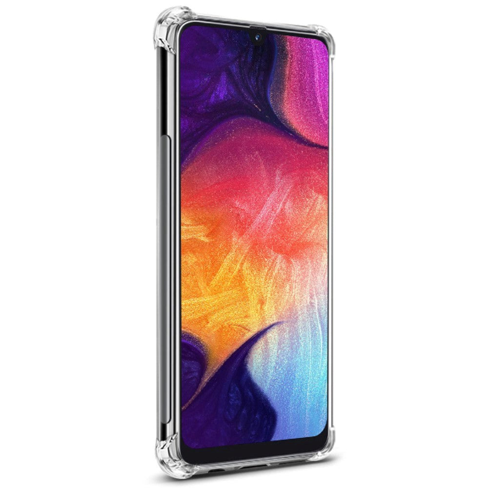 Samsung Galaxy A30S / A50 IMAK Skal Flexibel Plast med Skyddsfilm - Transparent