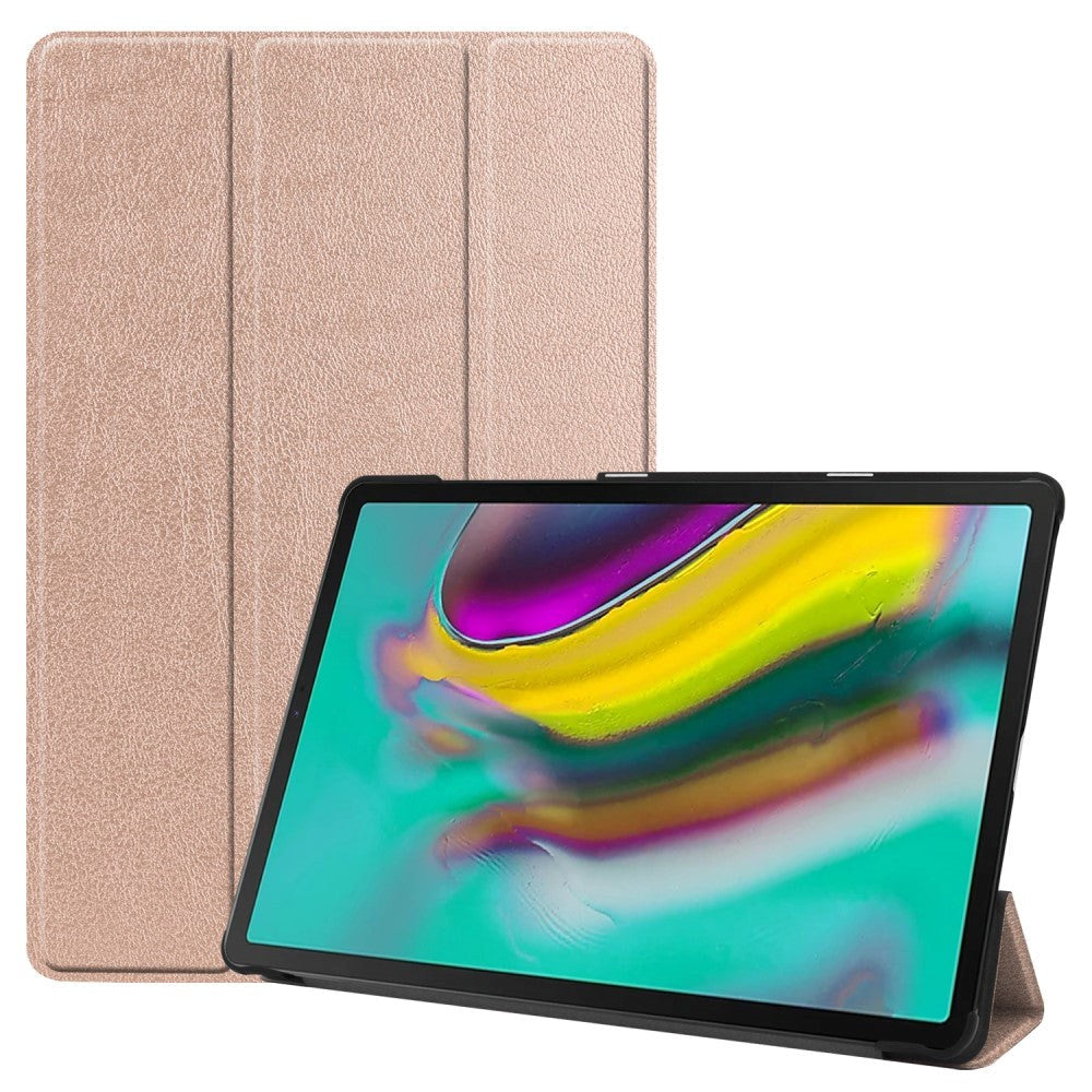 Samsung Galaxy Tab S5E Fodral med Stativfunktion - Rött guld