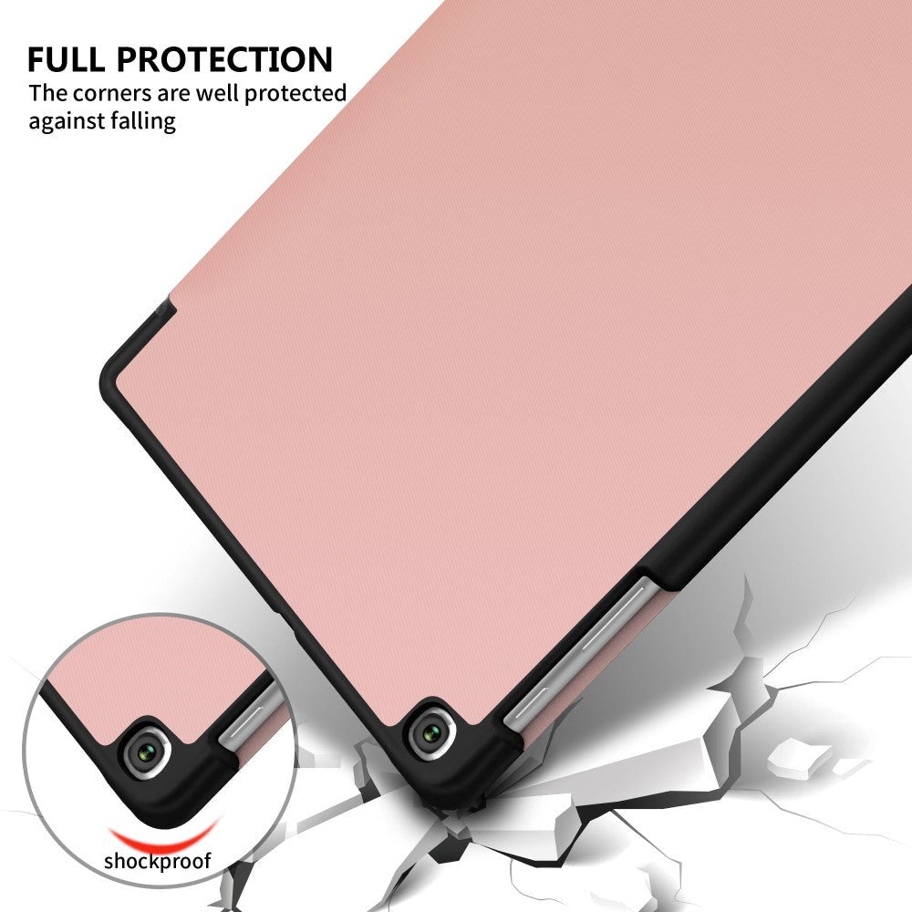 Samsung Galaxy Tab A 10.1 "(2019) Tri-Fold Leather Case with Stand Function - Pink