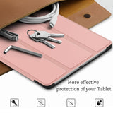 Samsung Galaxy Tab A 10.1 "(2019) Tri-Fold Leather Case with Stand Function - Pink