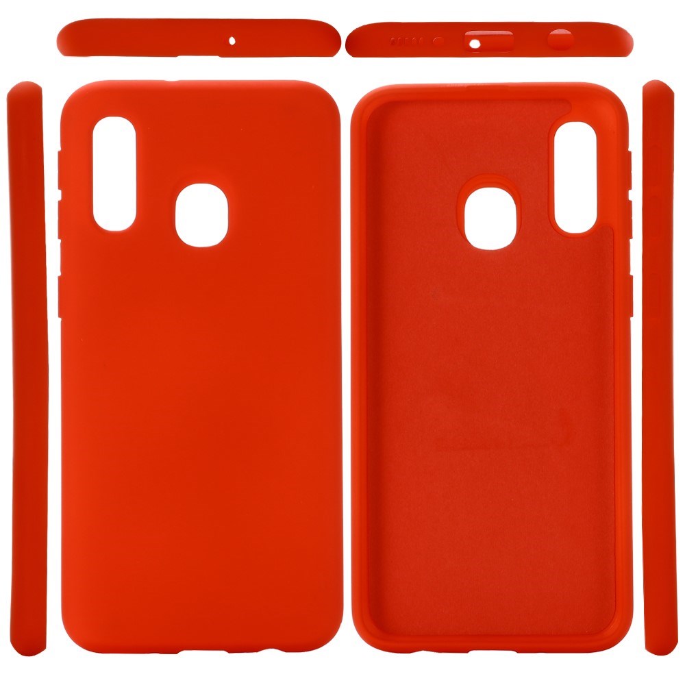 EIDERWOOD Samsung Galaxy A40 Silikon Skal - Röd