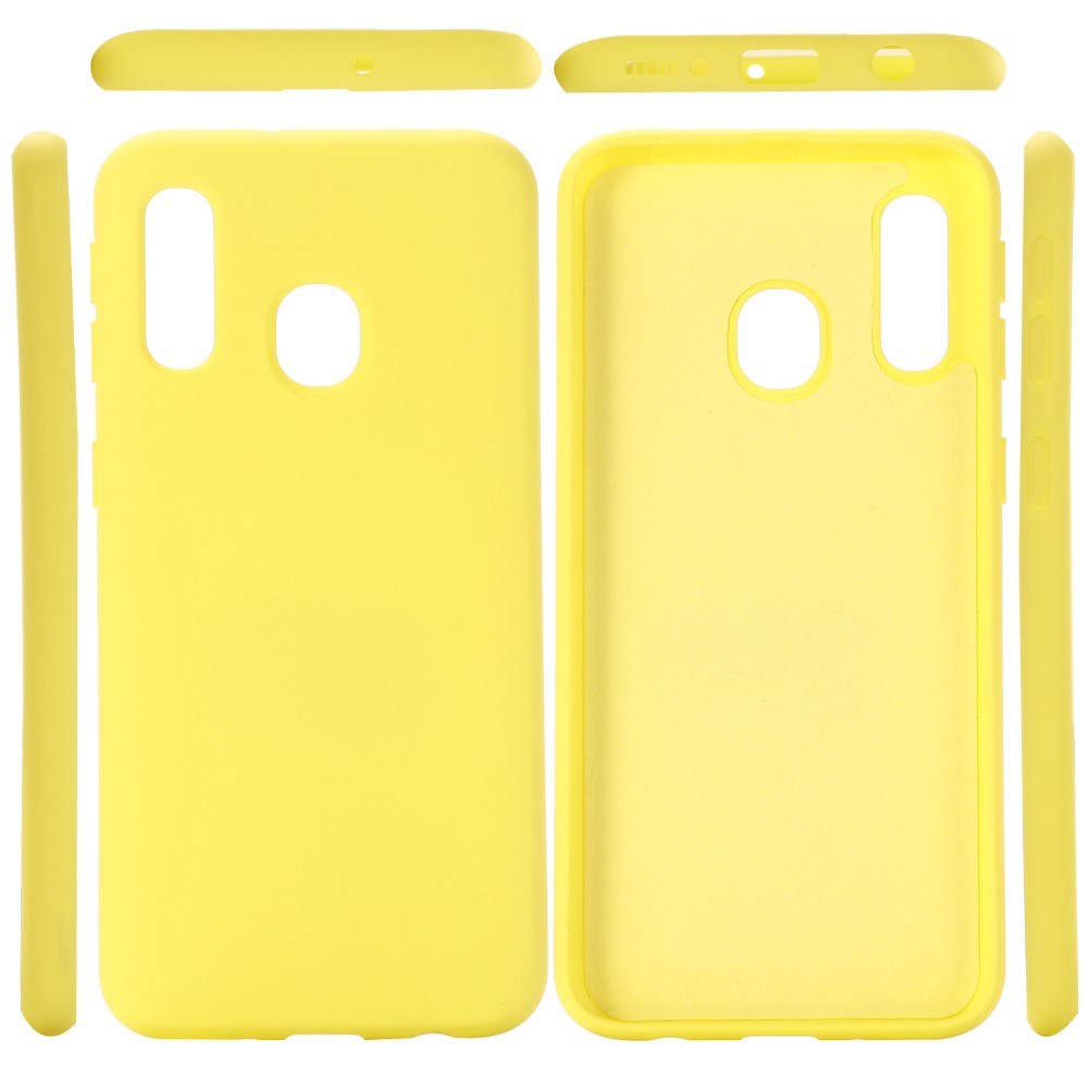 EIDERWOOD Samsung Galaxy A40 Silikon Skal - Gul