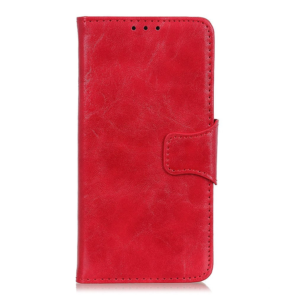 Samsung Galaxy A20S Neutral Leather Wallet Case Red