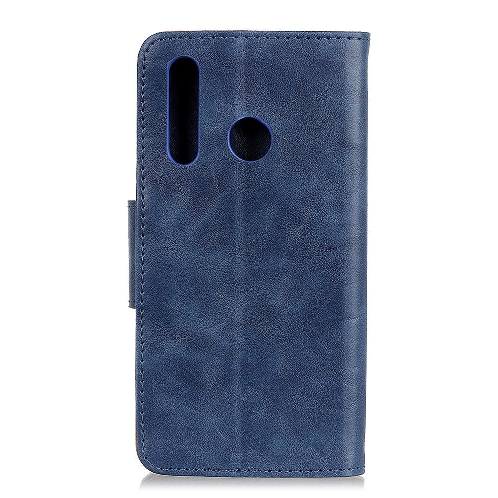 Samsung Galaxy A20S Neutral Leather Wallet Case Blue