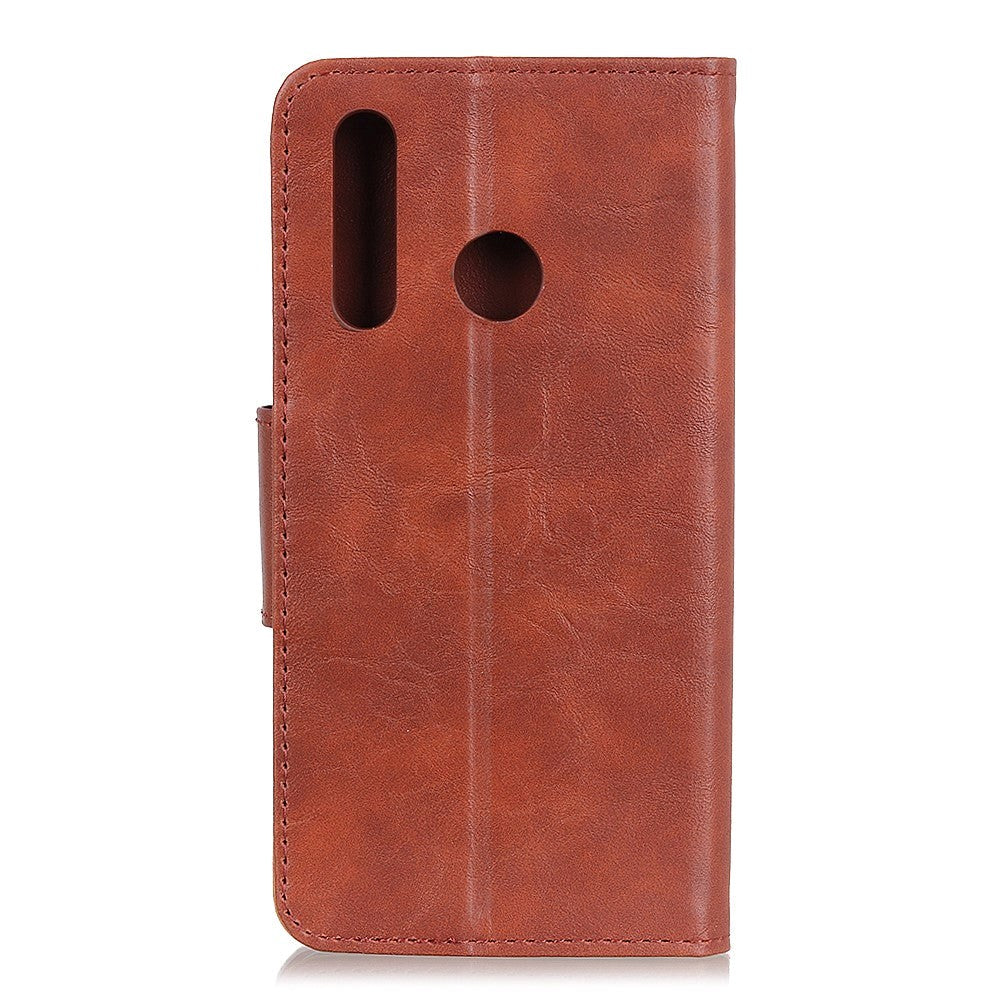 Samsung Galaxy A20S Neutral Leather Wallet Case Brown Brown