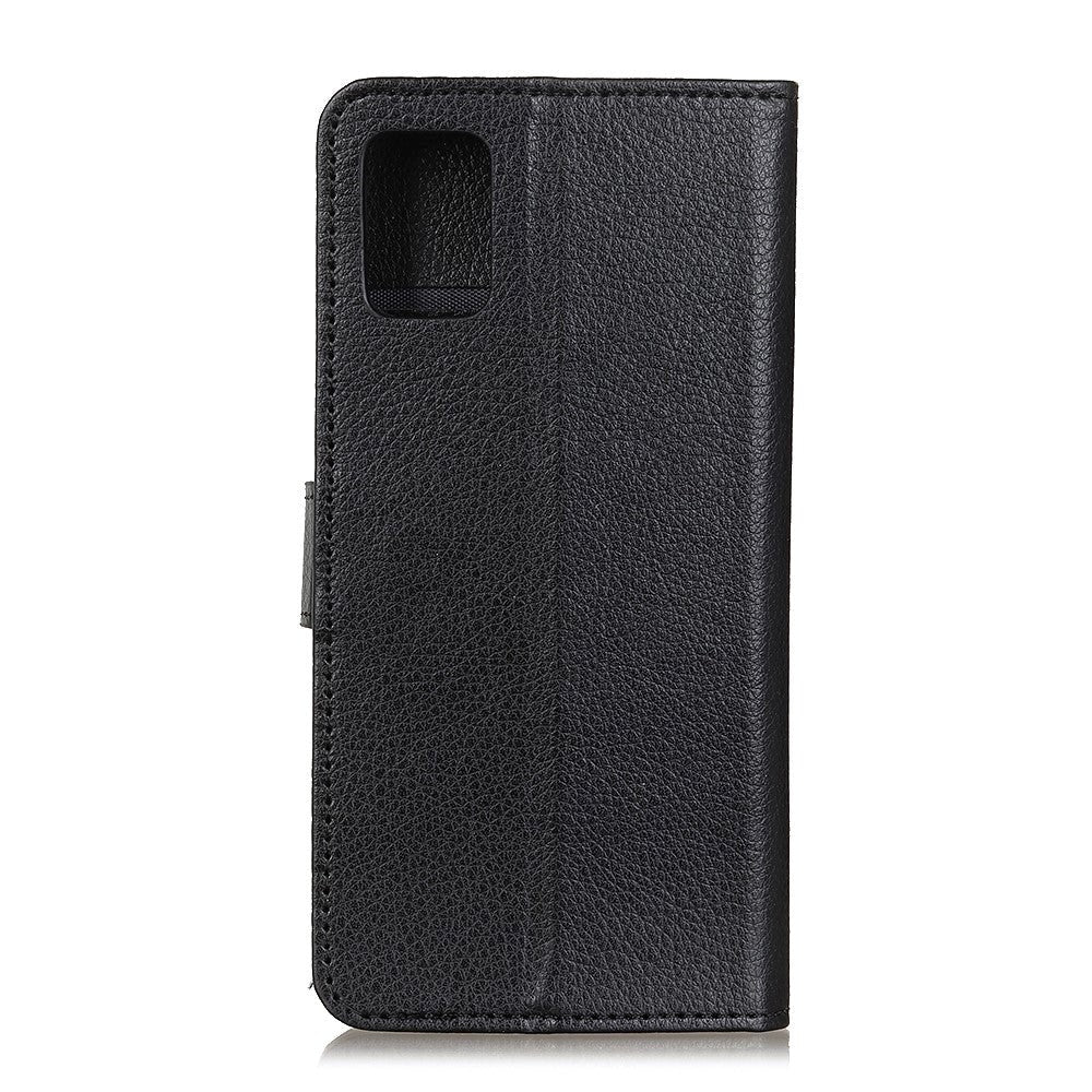 Samsung Galaxy A71 Soft Flip Case m. Korthållare & stand - Svart