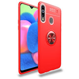 Samsung Galaxy A20s Case m. Magnetisk Stativfunktion röd m. Ringa upp