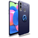 Samsung Galaxy A20s Case m. Magnetic Stativfunktion Blue m. Ringa upp