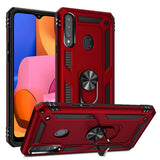 Samsung Galaxy A20s Tough Case m. Magnetisk Stativfunktion - röd