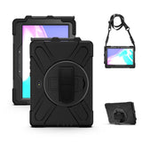 Samsung Galaxy Tab Active Pro / 4 Pro Tough Case m. 360⁰ Foot & Shoulder Strap - Svart