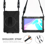 Samsung Galaxy Tab Active Pro / 4 Pro Tough Case m. 360⁰ Foot & Shoulder Strap - Svart