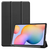 Samsung Galaxy Tab S6 Lite (2020-2024) Leather Case m. Tri-Fold - Svart