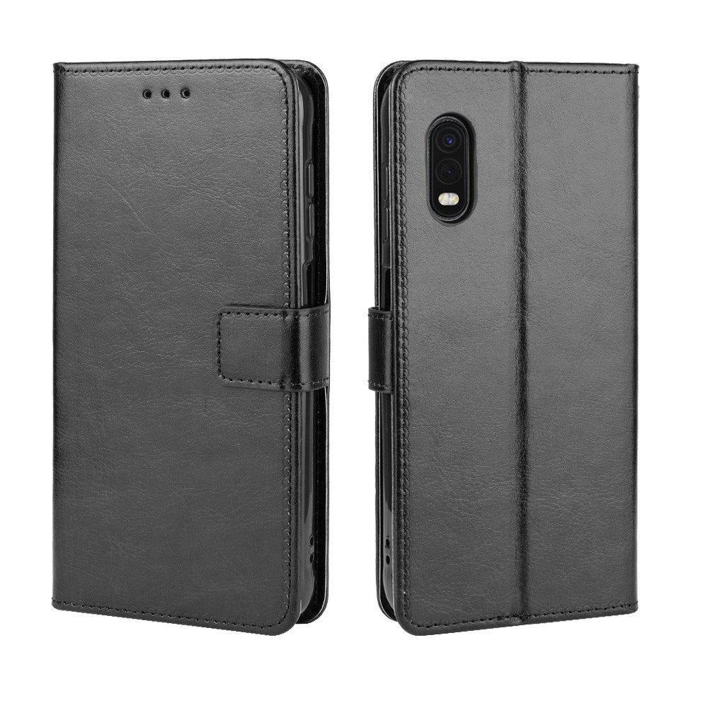 EIDERWOOD Samsung Galaxy Xcover Pro Konstläder Flip Fodral m. Rem - Svart