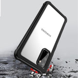 Samsung Galaxy S20 Heavy Duty Case - Tough Case - Transparent / Svart