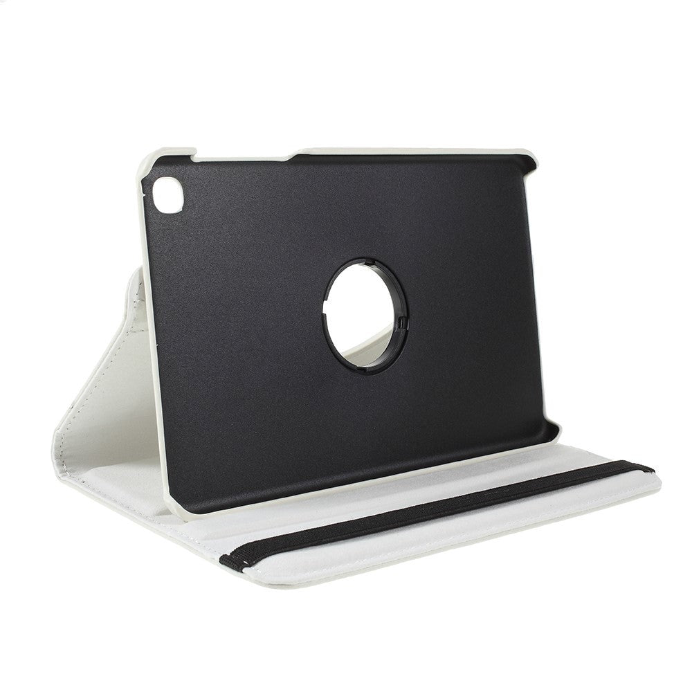 Samsung Galaxy Tab A 8.4 (2020) Litchi Fodral med 306 Graders Stativfunktion - Vit