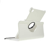 Samsung Galaxy Tab A 8.4 (2020) Litchi Fodral med 306 Graders Stativfunktion - Vit