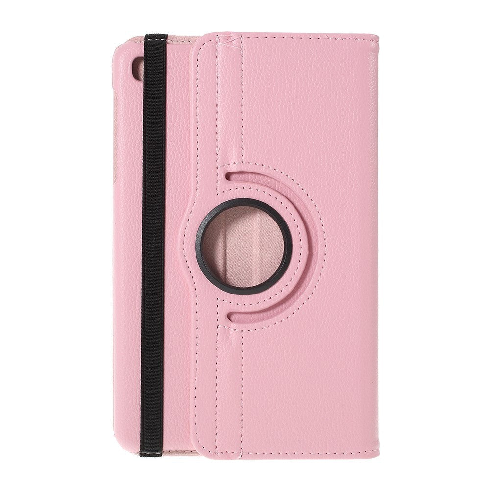 Samsung Galaxy Tab A 8.4 (2020) Litchi Fodral med 306 Graders Stativfunktion - Rosa