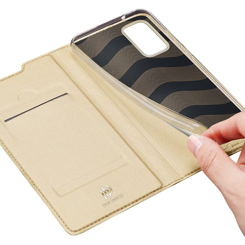 Samsung Galaxy Note 20 DUX DUCIS Skin Pro Series Leather Wallet Case - Guld