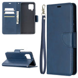 EIDERWOOD Samsung Galaxy A42 (5G) Konstläder Flip Fodral m. Rem - Blå
