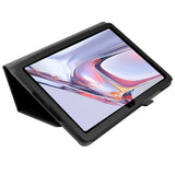 Samsung Galaxy Tab A7 10.4" (2022/2020) EIDERWOOD Litchi Surfplatta Fodral med Stativfunktion - Svart