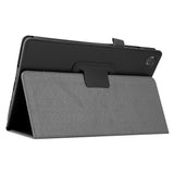 Samsung Galaxy Tab A7 10.4" (2022/2020) EIDERWOOD Litchi Surfplatta Fodral med Stativfunktion - Svart