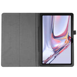 Samsung Galaxy Tab A7 10.4" (2022/2020) EIDERWOOD Litchi Surfplatta Fodral med Stativfunktion - Svart