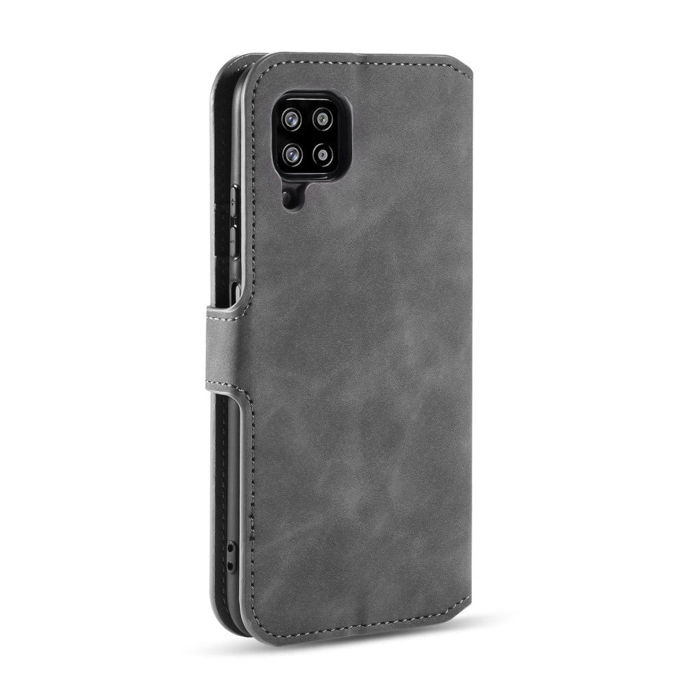 Samsung Galaxy A42 5G DG.Ming Retro Leather Wallet Case - Grey