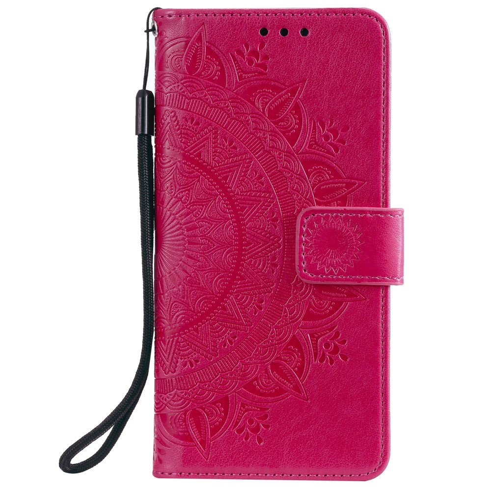 Samsung Galaxy S21+ (plus) Plånboksfodral med Rem - Mandala-avtryck - Rosa