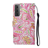 Samsung Galaxy S21+ (plus) Plånboksfodral med Rem - Paisley Flower