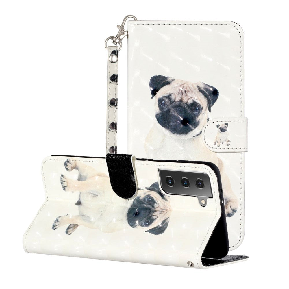 Samsung Galaxy S21+ (plus) Light Spot Plånboksfodral - Pug