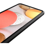 Samsung Galaxy A72 (4G / 5G) Flexibel plastskal Litchi -struktur - Svart