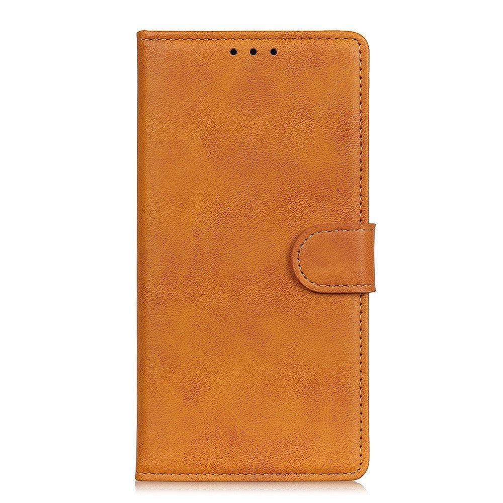 Samsung Galaxy A02s elegant läderplånbok - Brown