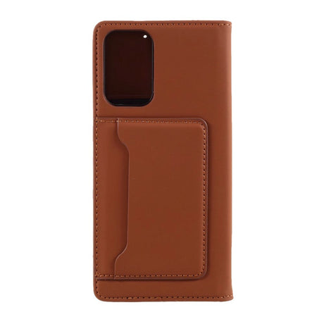 Samsung Galaxy A72 (4G / 5G) Slank läderplånbok - Brown