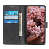 Samsung Galaxy Xcover 5 Vintage Leather Wallet Case - Svart