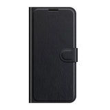 Samsung Galaxy A22 (4G) Litchi Leather Wallet Case - Svart